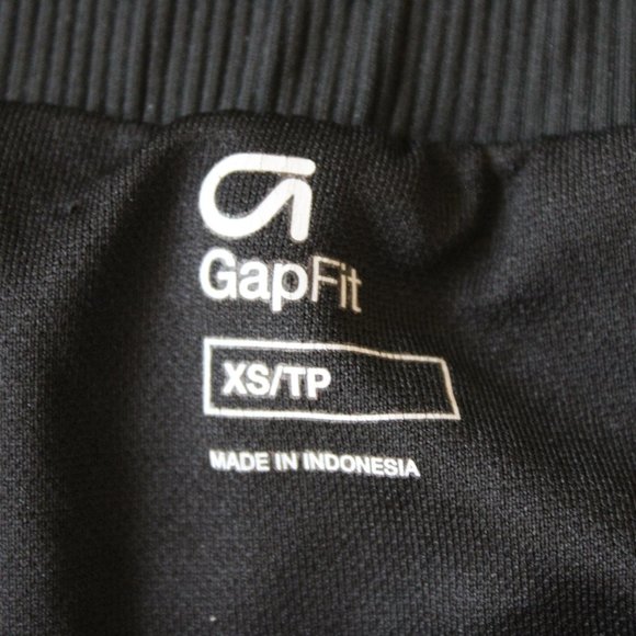 GAPFit Black Flutter Running Shorts With White Racer Stripe and Drawstring - Picture 4 of 5